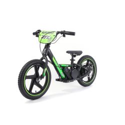 Elektromos futóbicikli RIRIBIKE RTX6 24V (16"), zöld, Lítium akkumulátor, 250 W motor, Tárcsafék, Állítható puha PU ülés